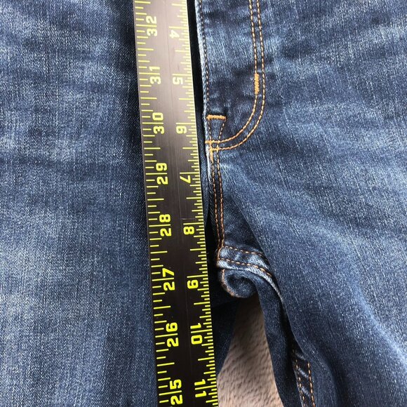 Old Navy Womens Rockstar Jeans 10S Blue Denim Mid-Rise Super Skinny Distressed - Picture 6 of 16